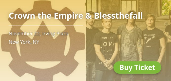 NycElectronic's tweet photo. 🎶 @blessthefall &amp; Crown the Empire, Nov 22, Grab a ticket: 🎫 https://t.co/9fLNu6eSe2 https://t.co/wp8YEzPsDK