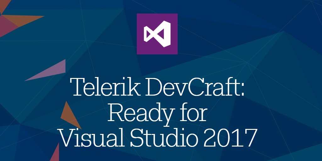 Telerik's tweet image. Telerik UI for ASP.NET MVC supports #VisualStudio 2017 RC! Learn more prgress.co/2fVWXoU
