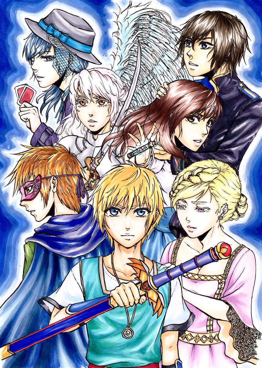 _fleur_etoile_'s tweet photo. 今日は三田祭の最終日です!ストーリー漫画研究会の部紙の裏表紙を描きました!院校舎の356番教室で似顔絵描いてるサークルです!よろしくお願いいたします! #漫画家志望 #三田祭 #漫画家 #漫画 #漫研 #慶應大学 #スト研 #stkn #美少年 #美少女 #オリジナル #イラスト https://t.co/fl6hBzFPzL