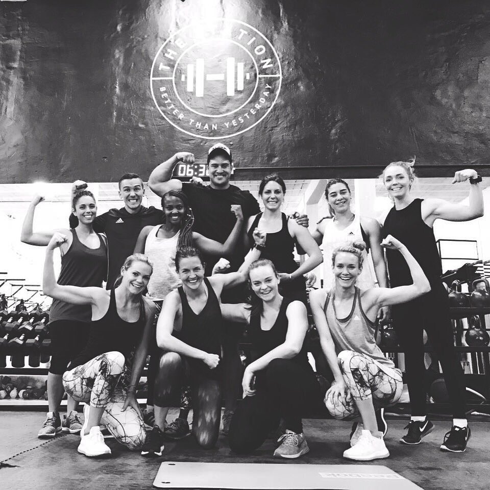 Power team dominating #SecretStationSaturdays 💪🏽 <a href="/TheStationct_/">TheStation</a> after all that cardio #BodiesByBauke will definitely be taking shape soon 😂
