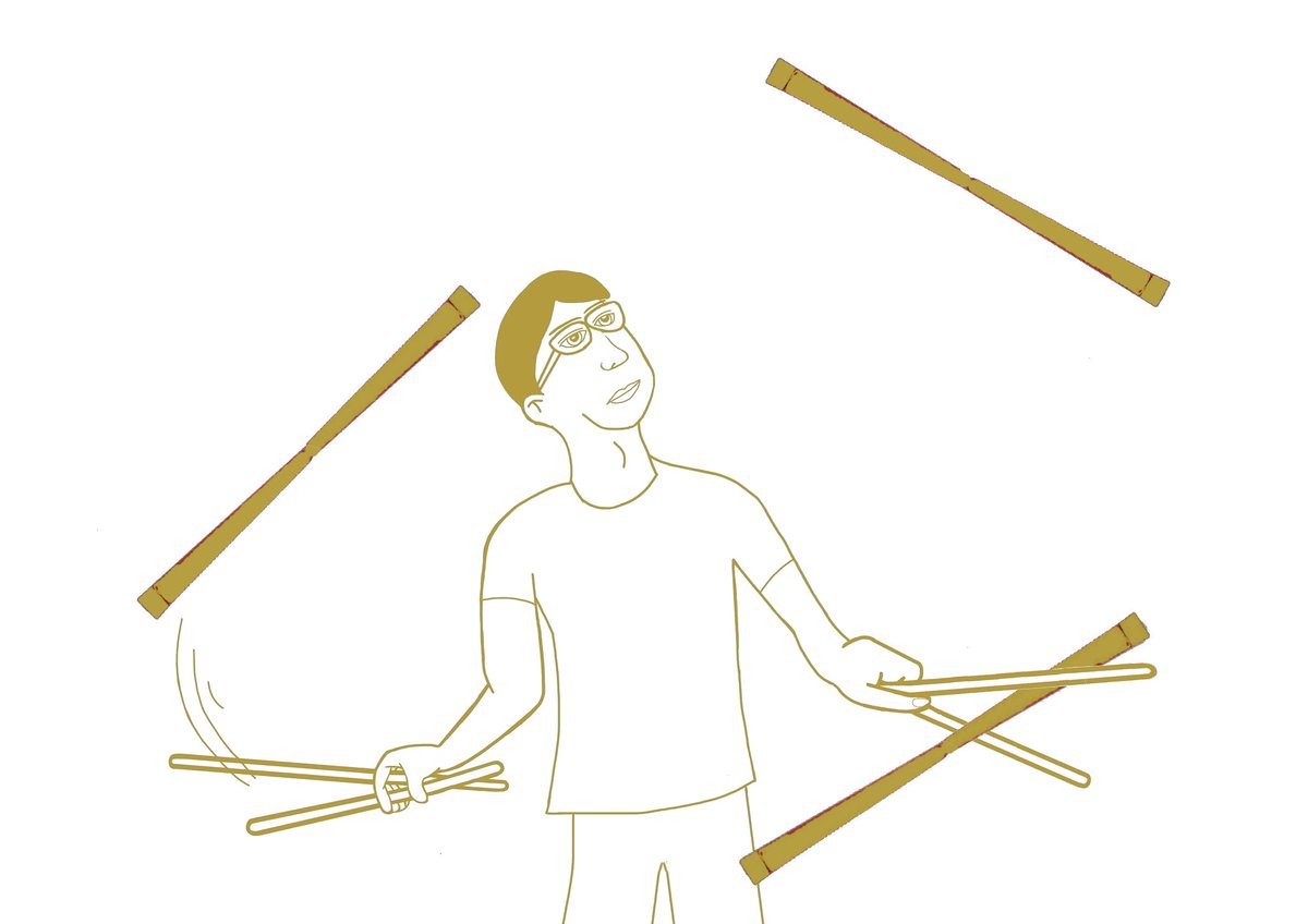 TWJuggling's tweet image. I love #juggling the #devilstick :)
