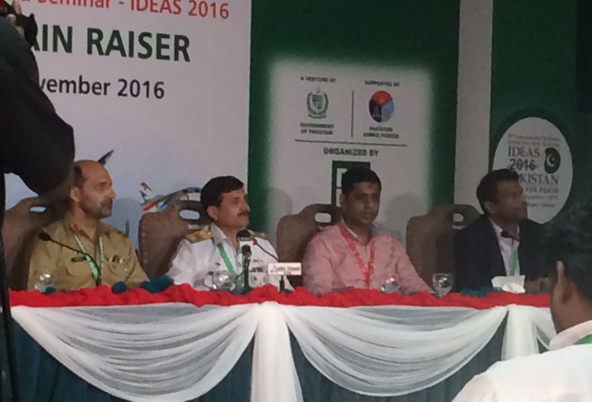 ExhibitorsTV's tweet photo. Curtain Raiser of 9th Intl Defence #Exhibition & Seminar #IDEAS2016 #Pakistan. State-of-the-art #defence #security products to be displayed https://t.co/Y55F2SxEIE