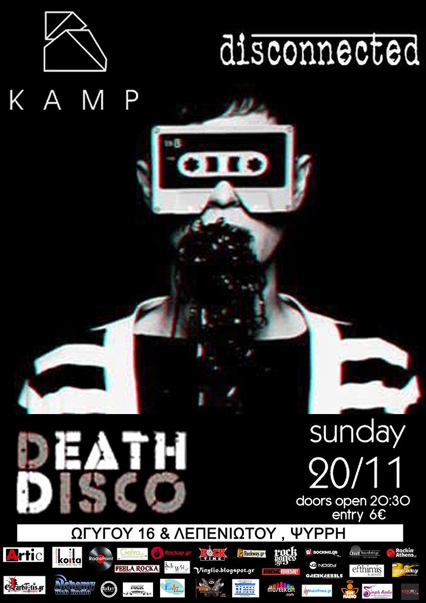 rockattitudegr's tweet image. Σήμερα στο Death Disco
Οι Disconnected (band) μαζί με τους KAMP
Be there!!!!
 bbrweb.com/2016/11/discon…
#bbr #bbrweb