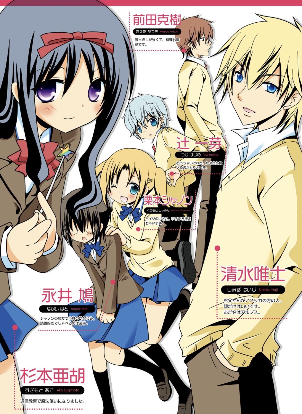 小庵 春 三者三葉 の荒井チェリー先生の四コママンガ ハッピーとれいるず が面白い 三者三葉 でおなじみの辻兄はこちらでもレギュラー張っておりました 通信教育で魔法少女になった亜胡ちゃんがかわいいですありがとうございます T