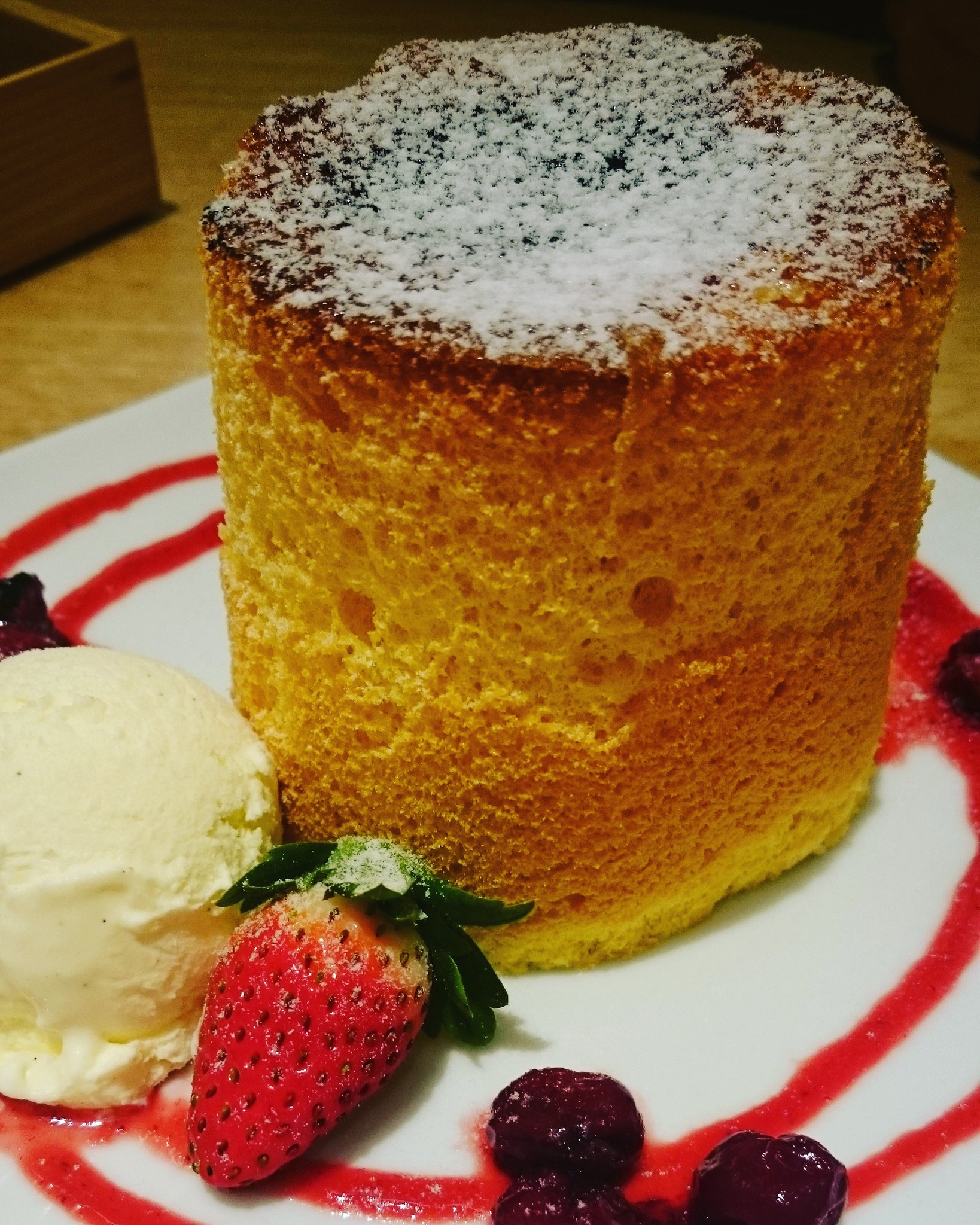まいまい 神楽坂茶寮 シフォンケーキ T Co B0kkglyrgy Twitter
