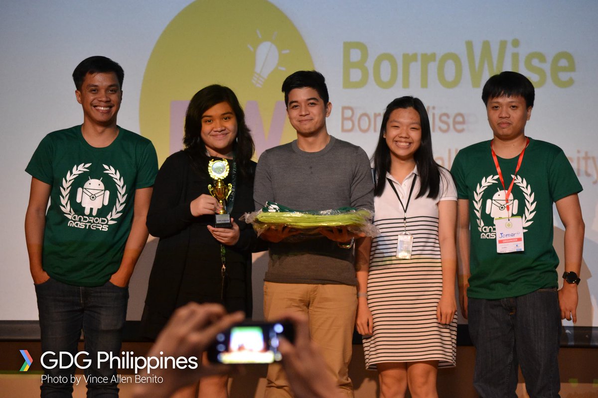 gdgphilippines's tweet photo. Special Award - Women Techmakers goes to team Borrowise of De La Salle University, Manila #AndroidMasters #gdg #gdgph https://t.co/zTWFbkgIdo