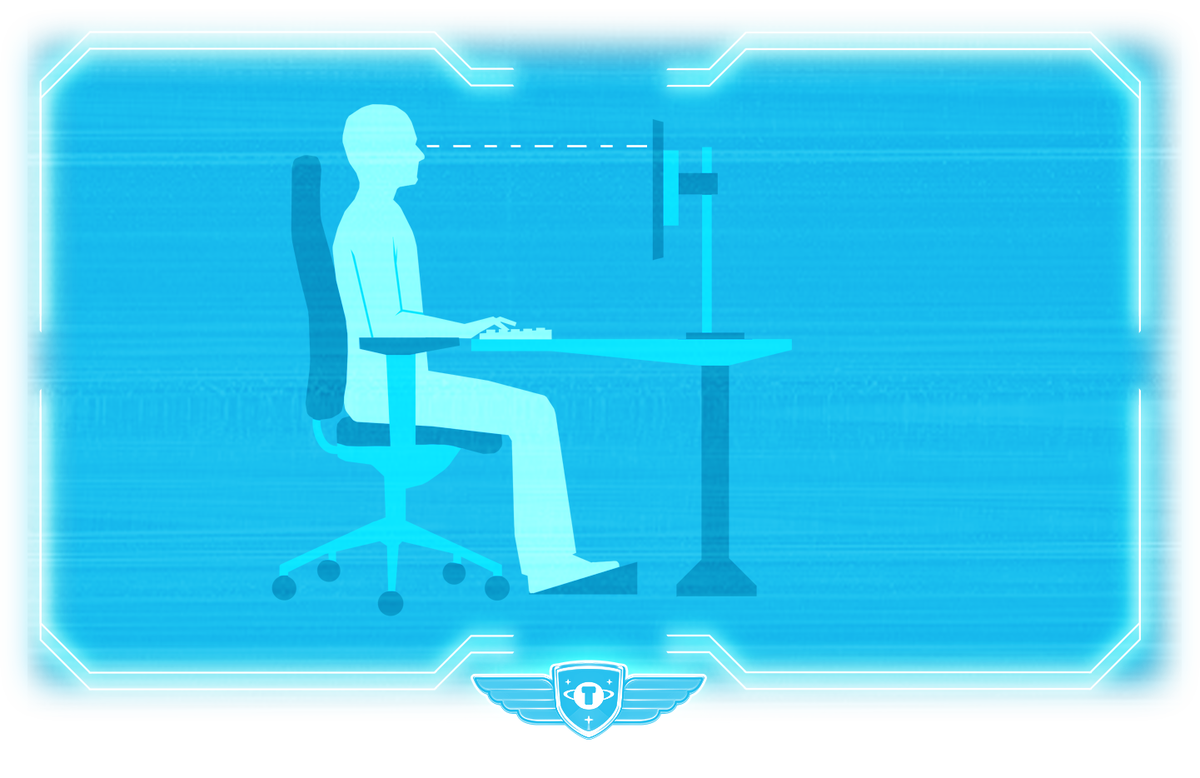 Dit is de perfecte houding voor achter je computer #typen #houding #rugrecht #typetopia