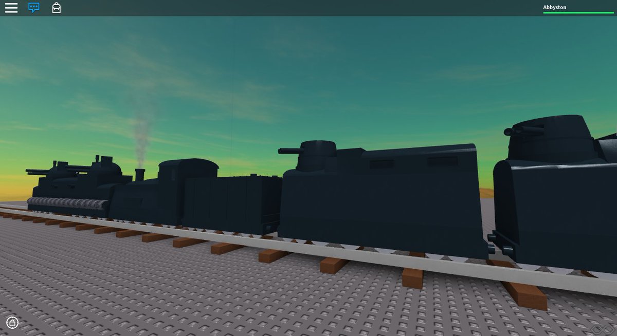ROBLXsarah's tweet photo. I built a Armored Train! #Roblox #RobloxDev #ArmoredTrain #Armored #Train #Locomotive https://t.co/pLEtDnnKJ5 https://t.co/MJVM6TYKtS