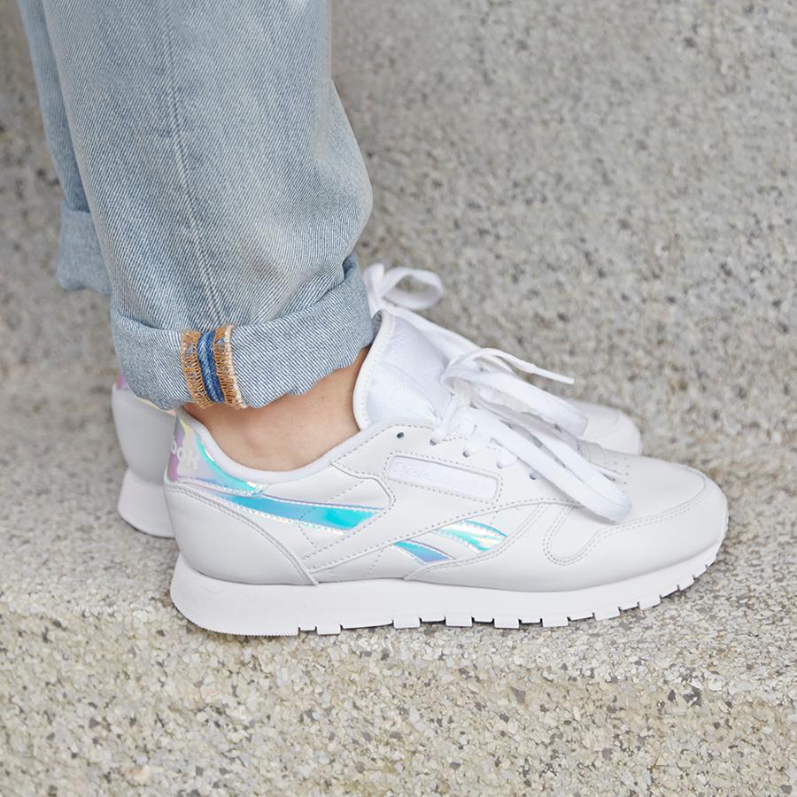 reebok classic leather iridescent