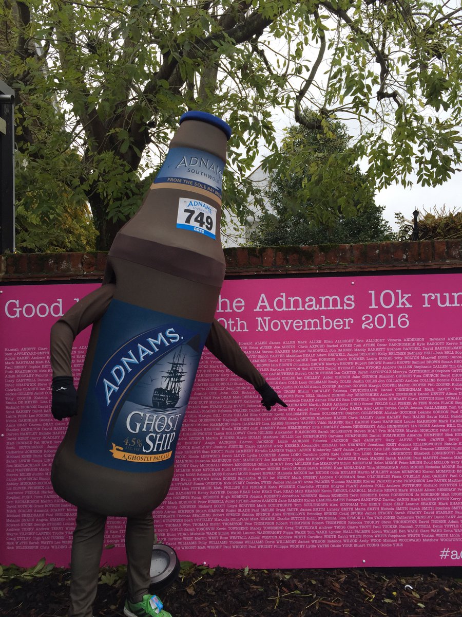 Adnams's tweet photo. Ghostie is ready to run! Good luck everybody #adnams10k https://t.co/GFAbgCOxGb