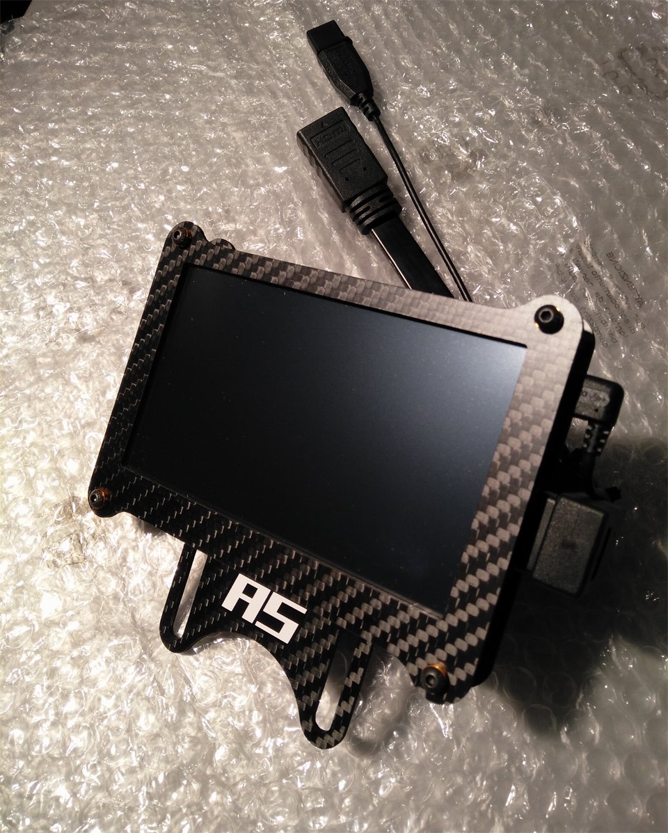 Astroxyn's tweet image. Proto LCD 5'' for MiGE, CSW v2 ... (HDMI+USB) for Z1 or JRT soft. #simracing #asdesign