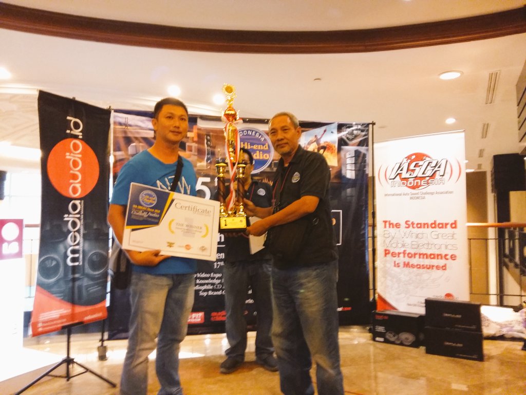 IHEAC_ID's tweet image. Sound Quality Challenge 1st Winner adalah Mr. Jim #IHEACshow2016 #IASCA