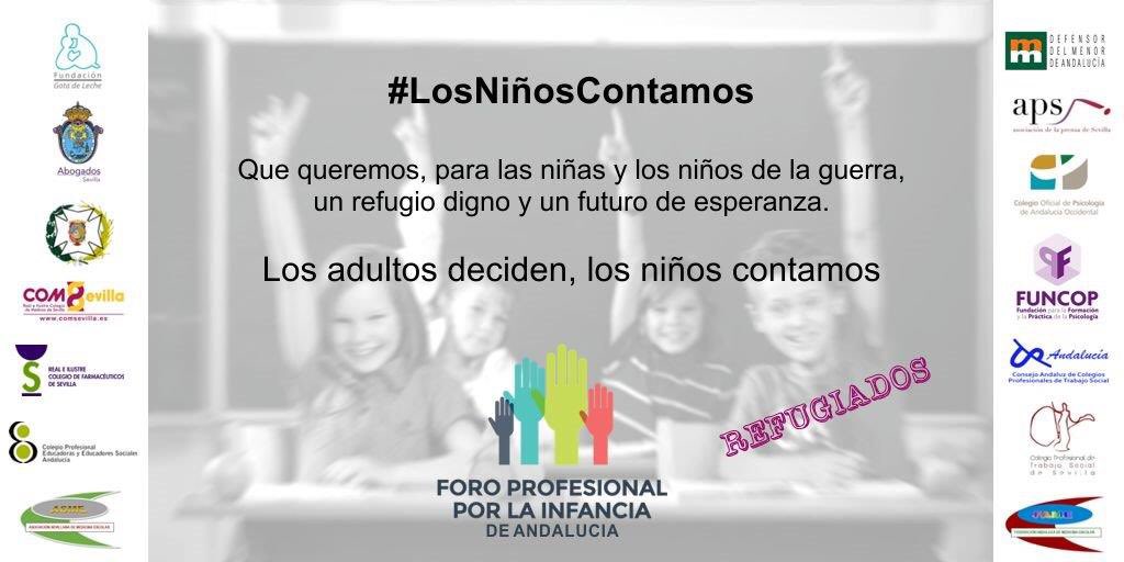 #LosNiñosContamos queremos para los niños y niñas de la guerra un refugio digno y un futuro de esperanza #DiaUniversalDelNiño #20N
