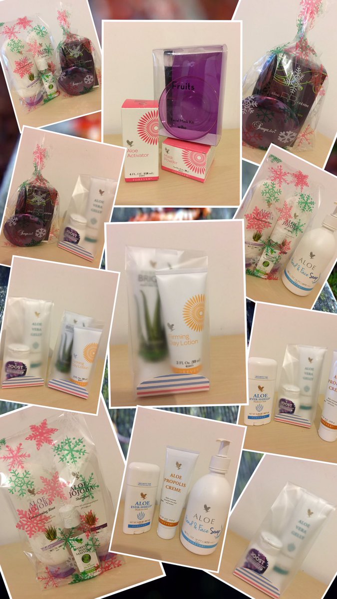 ForeverForU1's tweet photo. Christmas gifts!! 😊🎁🎅🏼🎄 #Christmas #gifts #thatlittletreat #foreverliving #aloe https://t.co/sFmKQLigtT