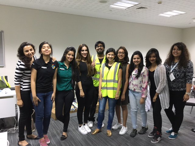 dmgeventsglobal's tweet photo. A few of our awesome team members hard at work for the opening of our flagship events tomorrow- #big5exhibition, #MECPMV! #eventprofs https://t.co/JzAGWiCx3i