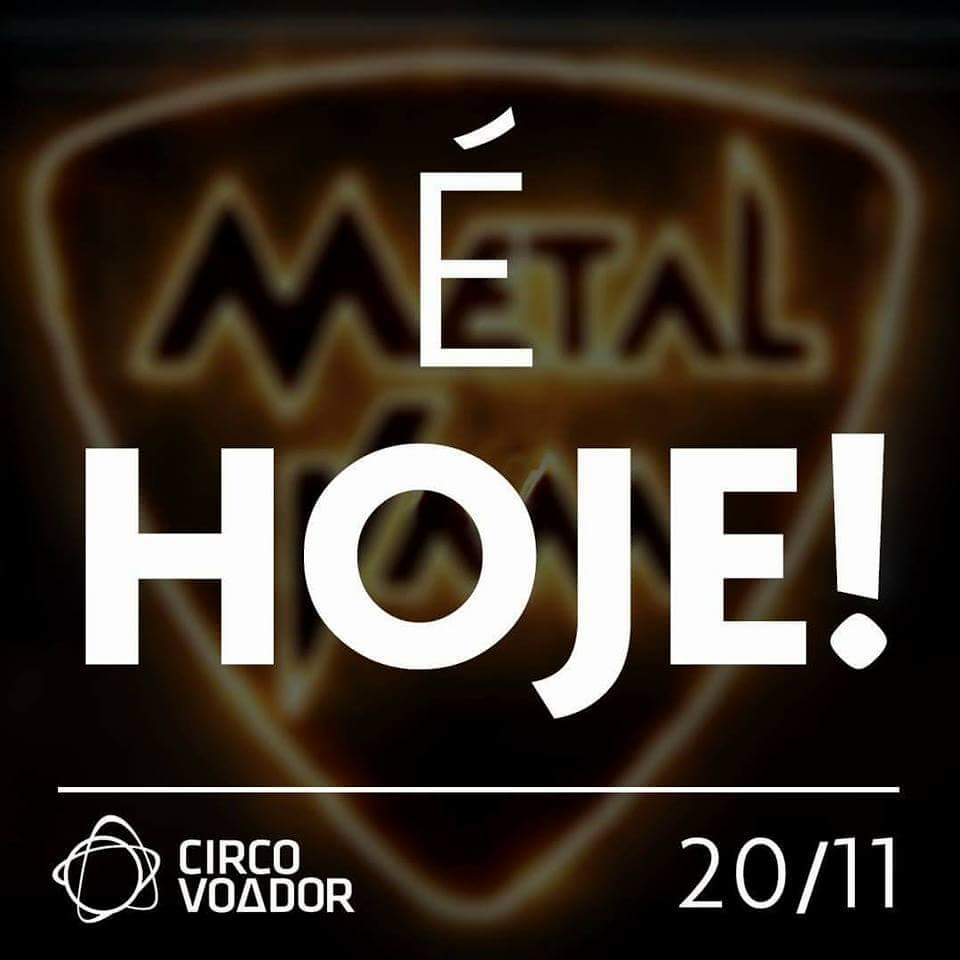 É hoje! <a href="/MetalJam/">Metal Jam</a> 2016 no <a href="/circo_voador/">Circo Voador</a>! As portas abrem às 17h e o show pontualmente às 18h! Teremos uma abertura épica! Não vão perder né?