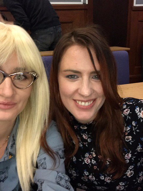 LaraCelenza's tweet photo. Svetlana &amp; Tatjana do Cambridge 
crazy selfies taken by my Muse @ashlingred aka #Svetlana coming soon on #ThisTV https://t.co/FOKuzyGPZx