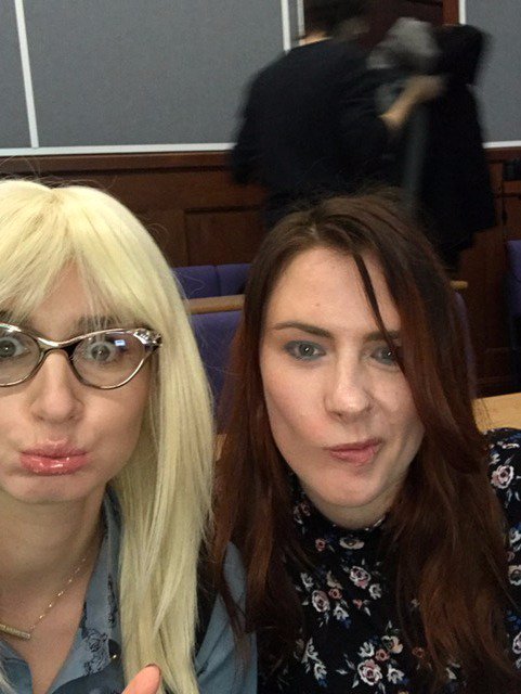 LaraCelenza's tweet photo. Svetlana &amp; Tatjana do Cambridge 
crazy selfies taken by my Muse @ashlingred aka #Svetlana coming soon on #ThisTV https://t.co/FOKuzyGPZx