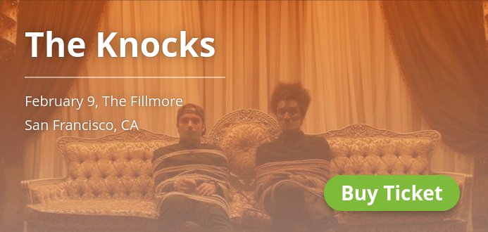 SFelectronic's tweet photo. 🎤 @theknocks concert tixs for Feb 9 at The Fillmore in San Francisco https://t.co/5t2IoAumRO https://t.co/dHGOkofZSS