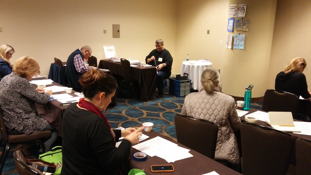 ccampbell_art's tweet photo. Whimsical and Surreal workshop, SCAEA conference, @scyouthart #createcollaborate https://t.co/CXusUJpa9Y