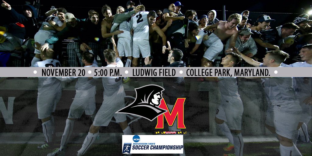 PCFriarsMSoccer's tweet photo. GAMEDAY! #PCMS takes on No. 1 seeded Maryland tonight at 5PM in the 2nd Round of NCAA Tournament. Catch it all on https://t.co/vkMqa0HqQj! https://t.co/TuEjBfXBd2