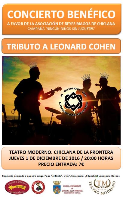 cohentributo's tweet photo. 1 diciembre Teatro Moderno Chiclana 20:00hs / 1 December Teatro Moderno Chiclana  https://t.co/DgMkNldN1J https://t.co/E00CtTVA71