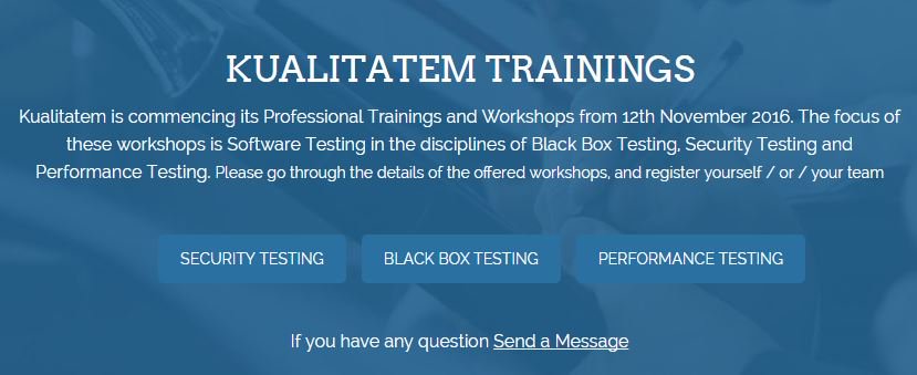Kualitatem's tweet photo. Get registered for our upcoming #KTMTrainings on #Performance and #BlackBox #Testing and avail bundle discounts now! https://t.co/2gEvSa8kWR https://t.co/U4vmH4bW2L