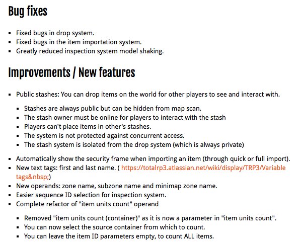 TotalRP3's tweet photo. #TotalRP3_Extended version 0.9 is now available on Curse!
Public stashes, bug fixes and other improvements.
https://t.co/6VTy02iB7v https://t.co/RT5XLV3QM9