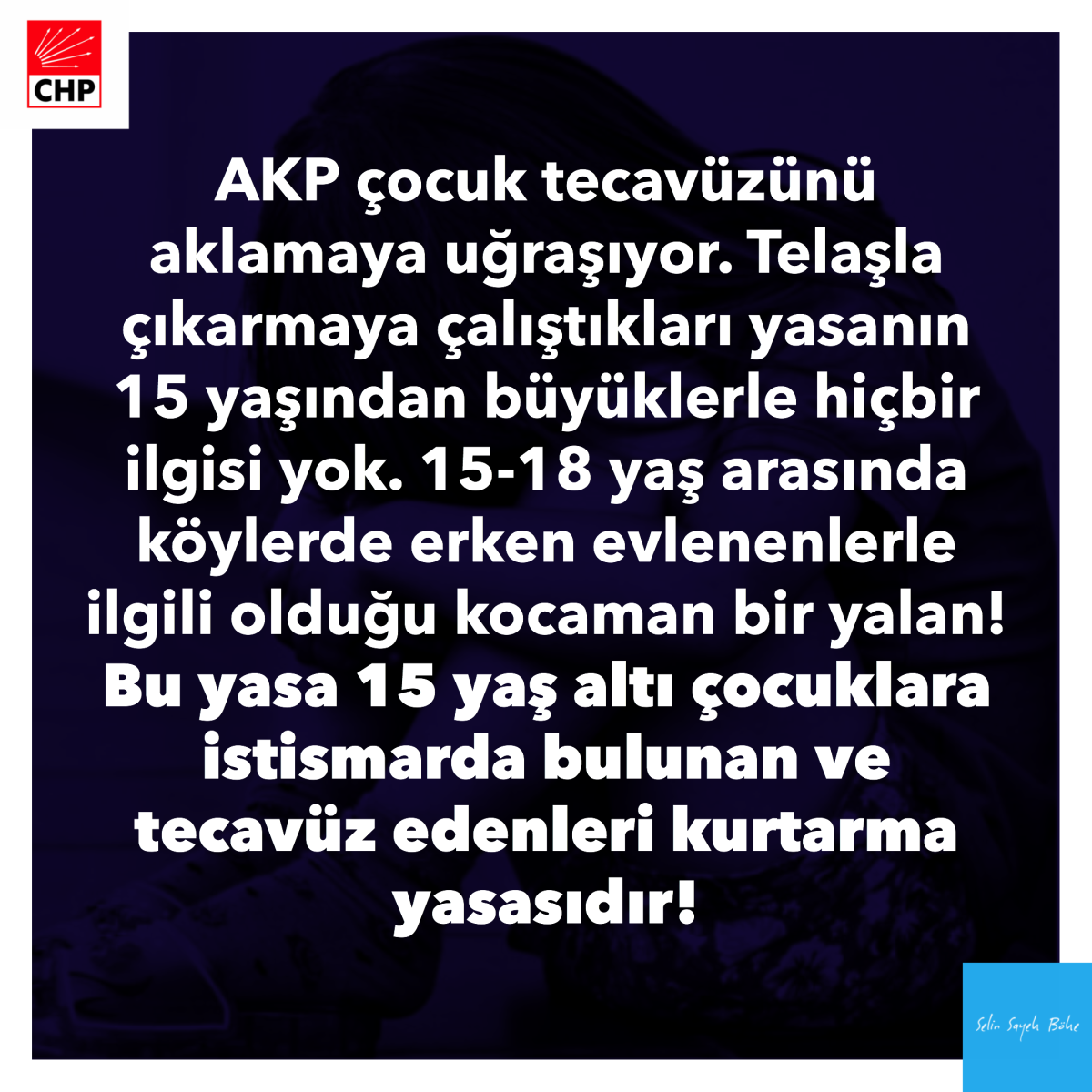 selinsayekboke's tweet photo. Tecavüz insanlık suçudur. Masum bir çocuğu ona tecavüz eden bir canavara mahkum edemezsiniz! Bunu akıldan geçirmek dahi yoldan çıkmışlıktır! https://t.co/o4Eh3rxevK