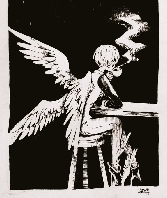 #創作クラスタ冬の巡礼祭 
こんな絵を描いてます。たまに小話のせます 