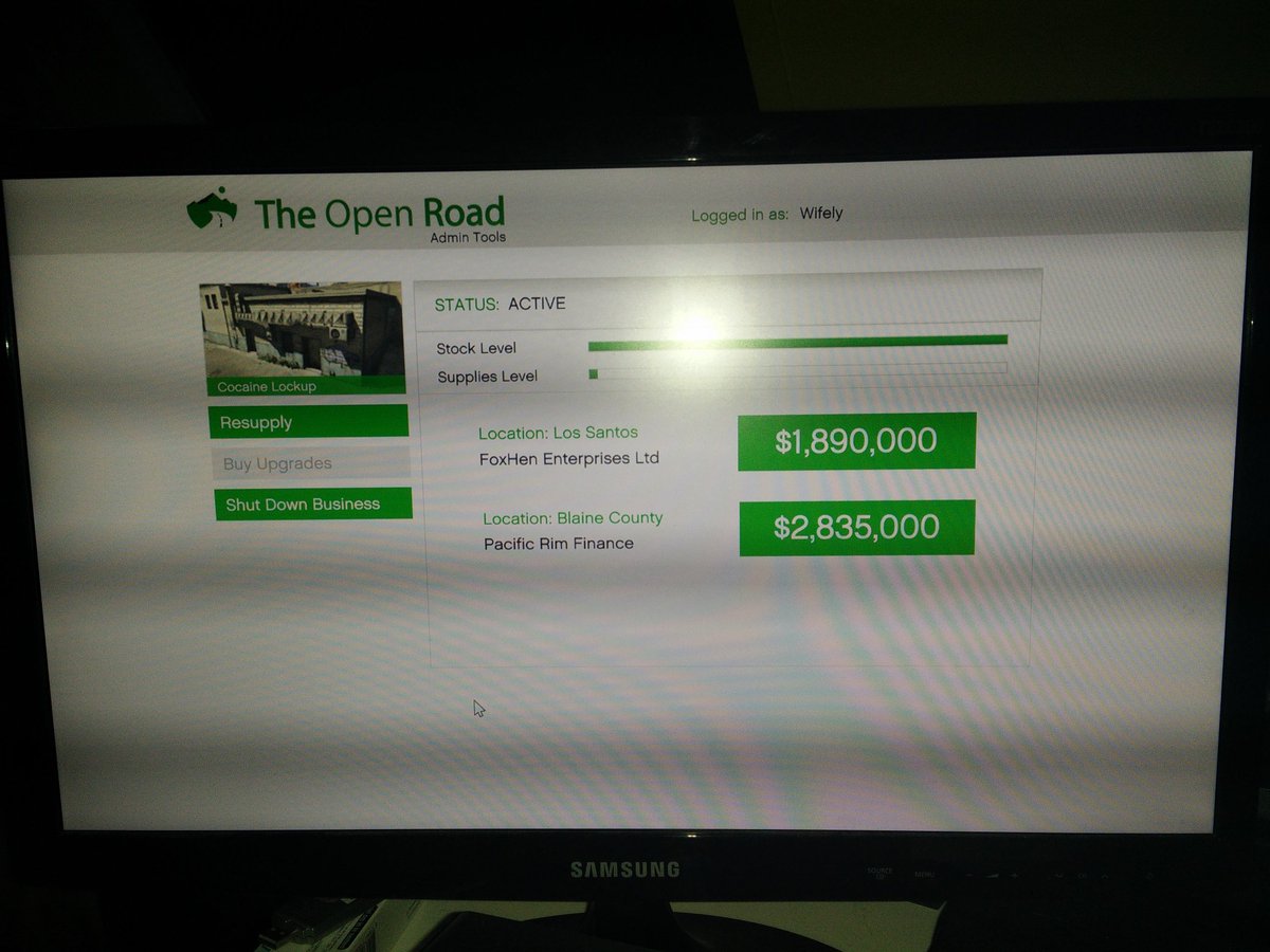 RJ95RJ's tweet photo. @RockstarGames 2,8mil stelling cocaïne tot blaine city county? #gta5 #xboxone https://t.co/OKLQzX6iDD
