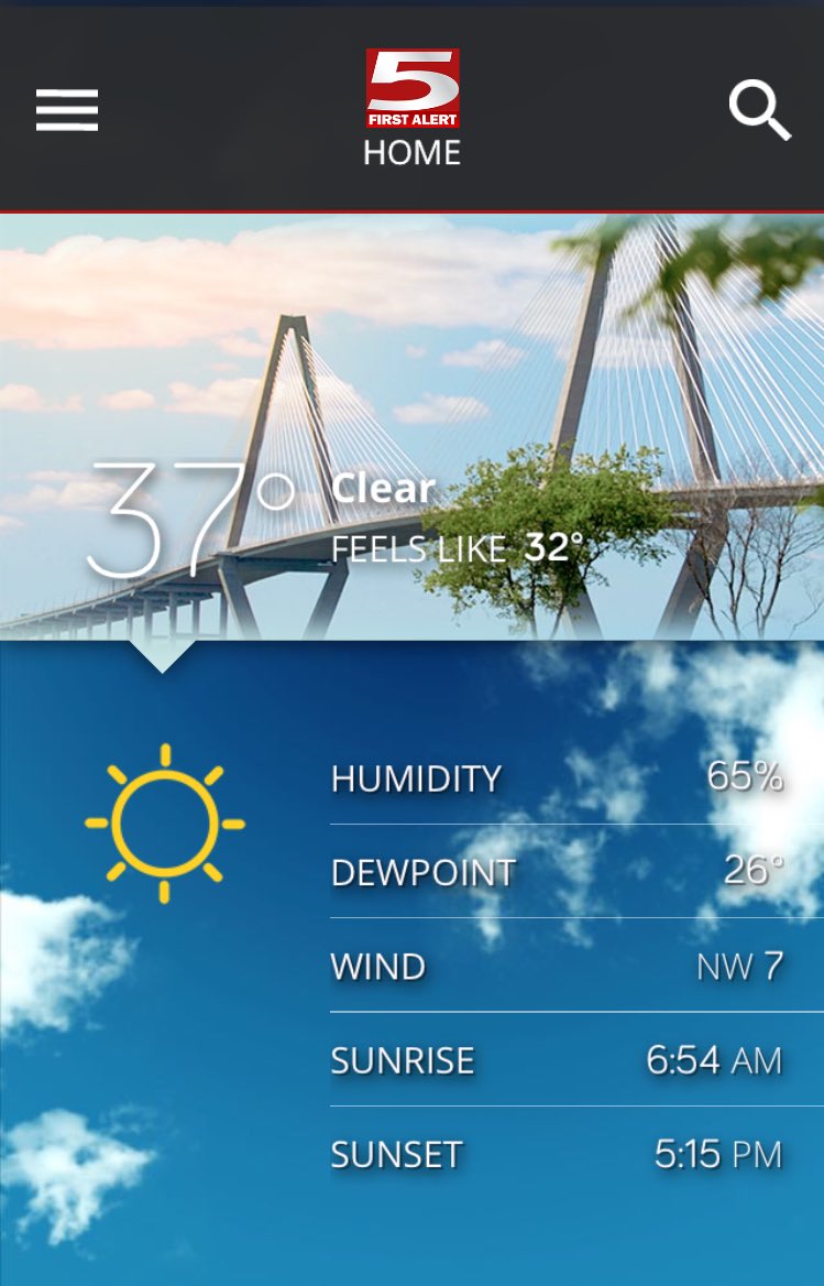 JoeySovine's tweet photo. Brrr!  
Just think....119 days until Spring! #chswx https://t.co/f6NFK6sthC