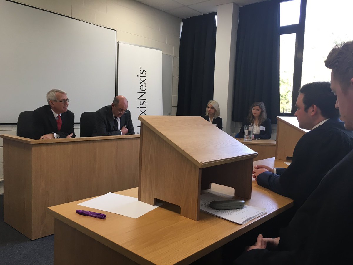 abermooting's tweet photo. HHJ Diehl QC and HHJ Jarman QC give judgment in the Court in Final of @LexisNexisUK Welsh National Moot. @ALSAberUni @aberuni https://t.co/9g4C3rts1H