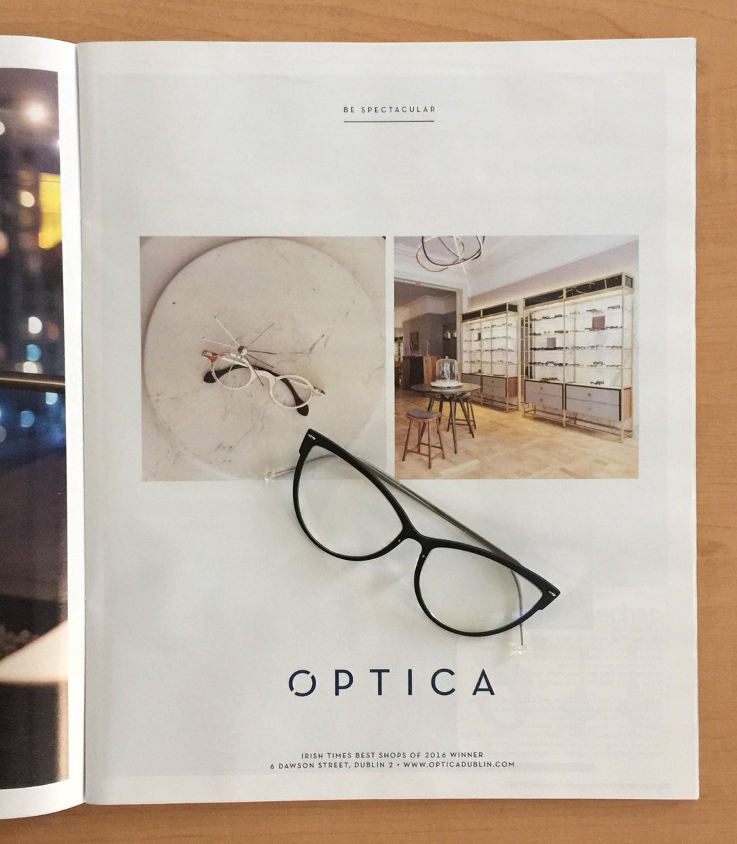 DublinOptica's tweet photo. Weekend reading. @IrishTimes Christmas gift magazine. @IrishTimesMag #opticadublin #irishdesign #irishtimes #independentvision https://t.co/dacE57VJ2f