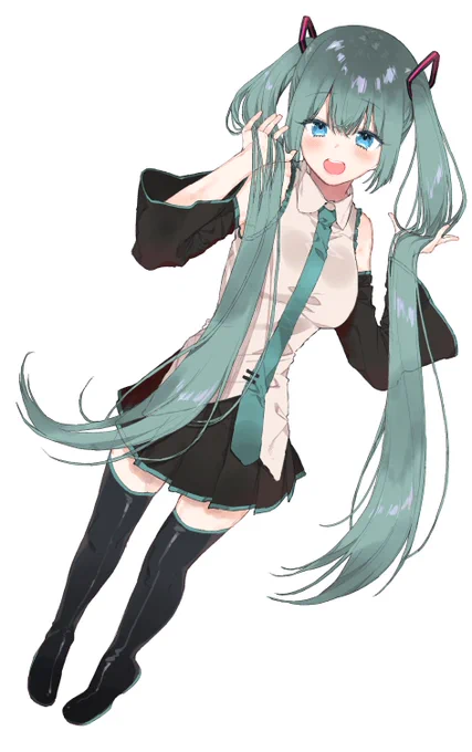 ミクさん描きました 