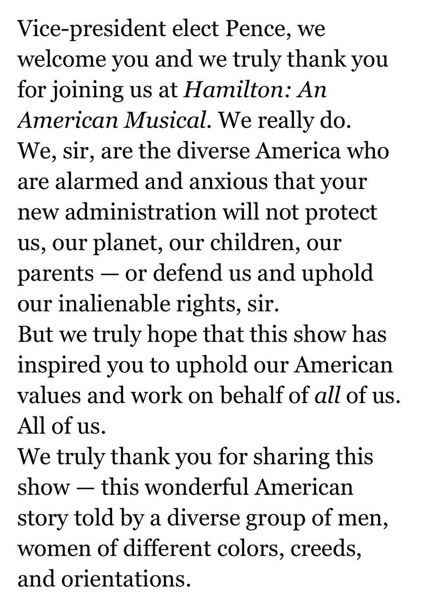 This is what actor playing Burr said, which Trump has continued to denounce