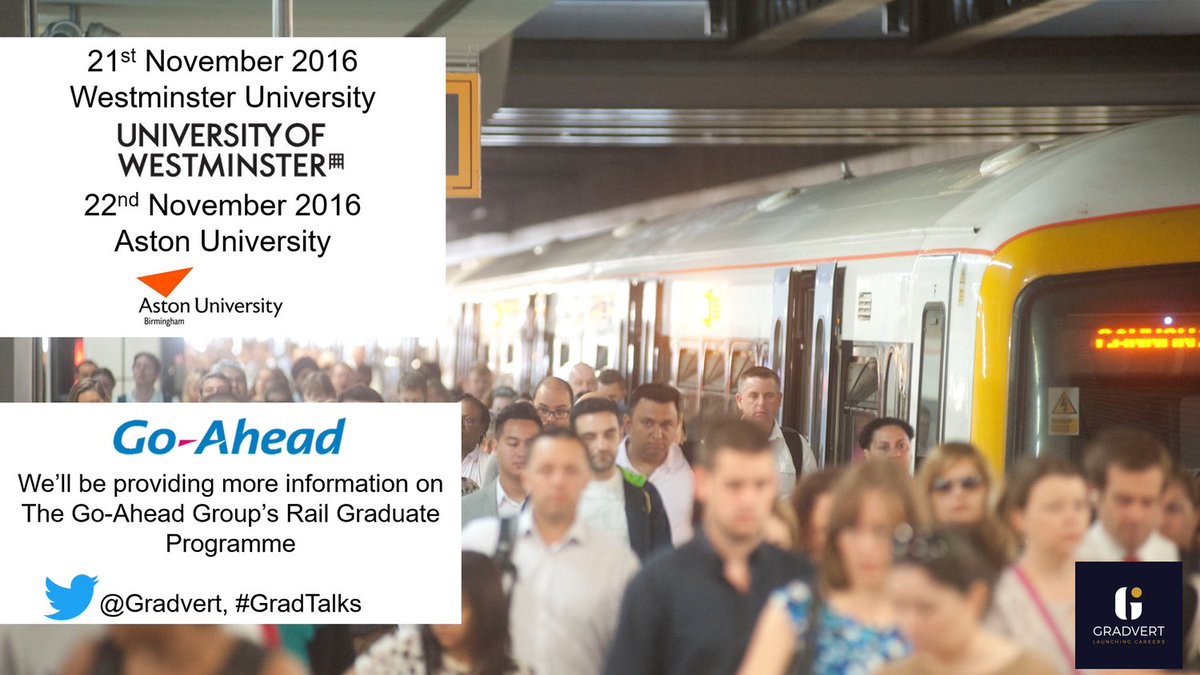 TheOpp_Group's tweet photo. We'll be discussing @TheGoAheadGroup's rail #graduate programme on the 21st and 22nd November at our #GradTalks events https://t.co/nHxq1NHEmb