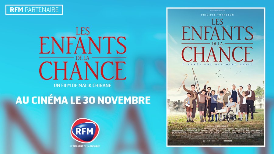 RFMFrance's tweet photo. #CinéNews: Découvrez le 30.11 au ciné avec #RFM #LesEnfantsDeLaChance, une histoire vraie d'une sincérité touchante! https://t.co/cXpVc1hKP1 https://t.co/M1OrYpp2L4