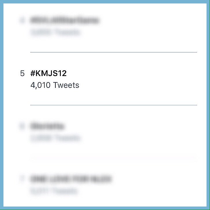 TrendingKapuso's tweet photo. TREND ALERT:

#KMJS12 is now trending on 5th spot nationwide as of 9:05 PM.

11/20/16 #KapusoTrends https://t.co/mXgo3WFYyk