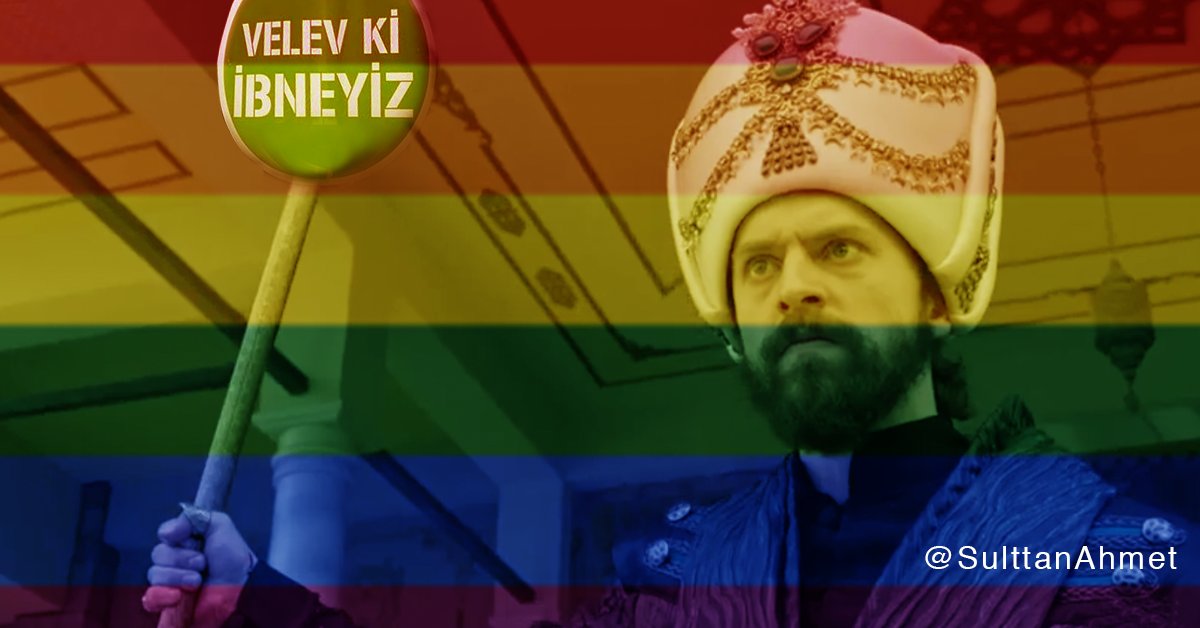 LGBT onur yürüyüşünden #muhtesemyüzyılkösem #lgbt