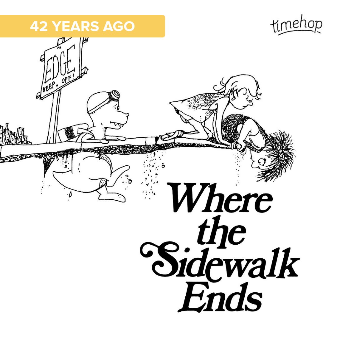 In 1974, Shel Silverstein published his famous book of poems and illustrations, Where the Sidewalk Ends...simply adored it!