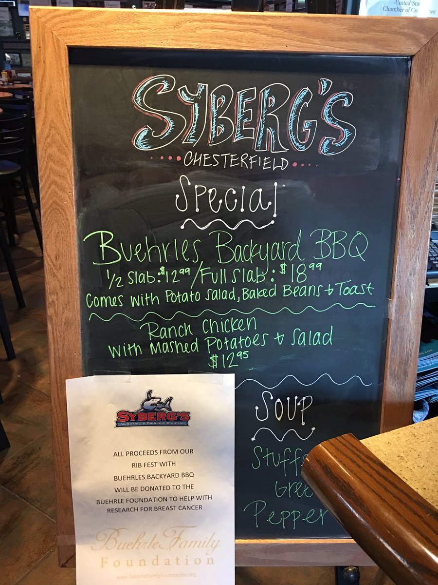 BuehrleQ's tweet photo. Day three of cooking for cancer research at Sybergs in Chesterfield Valley! https://t.co/L5Hwo6q6YN