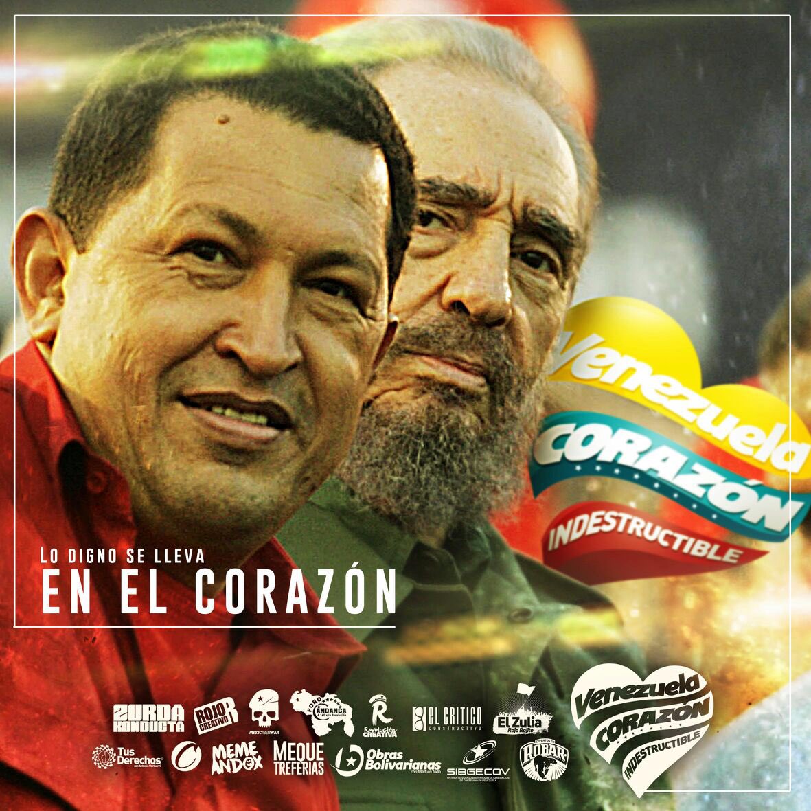 MariaLeonaPSUV's tweet photo. ¡Venezuela CORAZÓN indestructible, CHÁVEZ ES INDESTRUCTIBLE! #VenezuelaIndestructible https://t.co/PMSkOodmXd