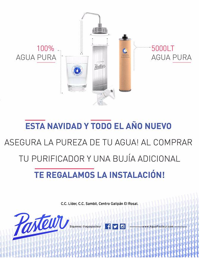 aguapasteur's tweet photo. Ya te enteraste? Al comprar tu purificador y bujía te regalamos la instalación! Qué esperas para tener agua pura siempre en tu hogar? https://t.co/GlJPU6YFYS