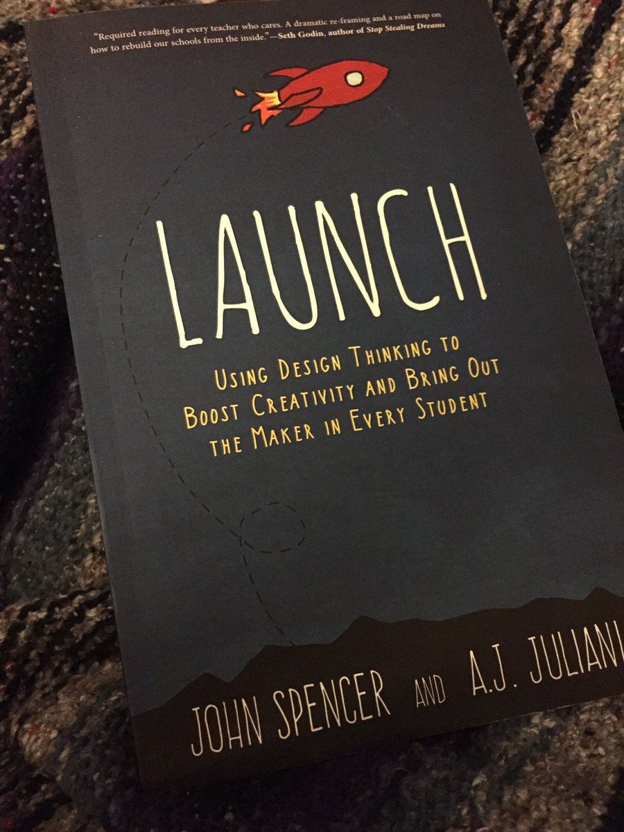 mommasducklings's tweet photo. A little reading this morning to get me pumped up for school tomorrow! #launch #makerstudents #goals @ajjuliani @spencerideas https://t.co/y2R139WeNP