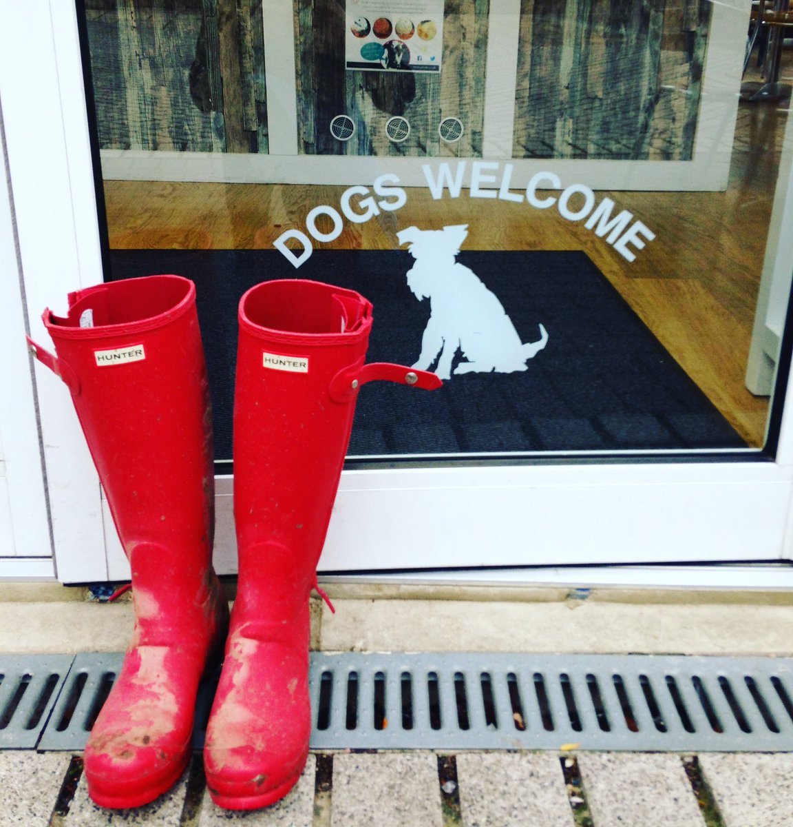 After a long walk in the park, come and kick your boots of and enjoy our winter warmer specials ☕️❄️🌧