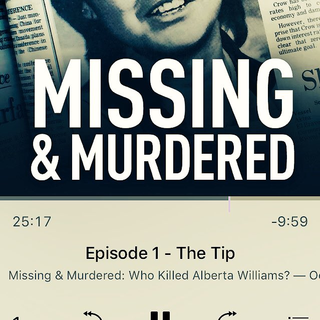 redrumrhetoric's tweet photo. It's like the ID channel as a podcast! Thank you @connie_walker, excellent job! #missingandmurderedindigenouswomen https://t.co/Cfw0VvPwrA