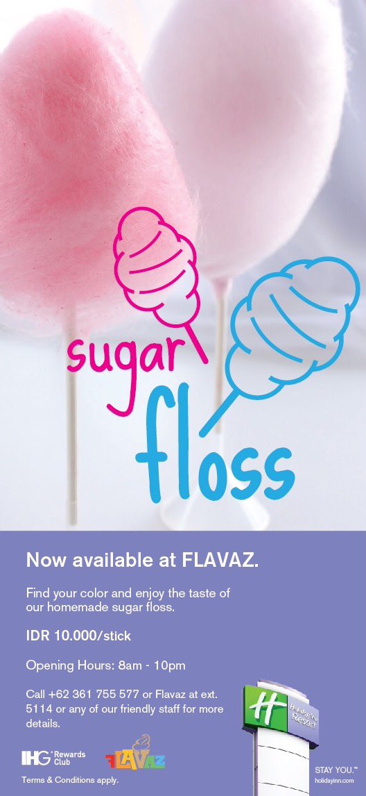 Yes we love sweet. Sugar floss special promo this month #Bali #sugar #culiner #dessert