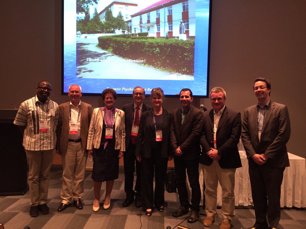 ForensicScheme's tweet photo. Presenters at #WPA2016's session on forensic training. How things vary between countries! https://t.co/jWEtn7oa56