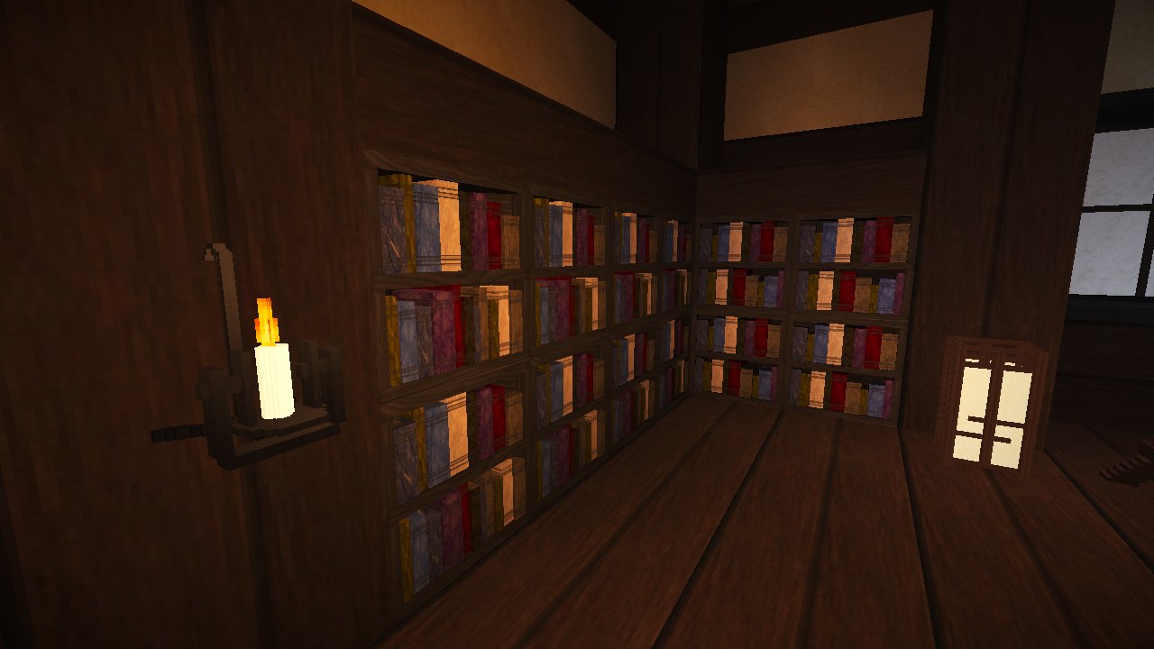 テキ助 Tekicraft3d配布中 今日追加した3ｄテクスチャ 格子窓 シリーズ ３種 本棚 バイオームで木材の色変わるから 使いたい木材の色に合わせてバイオームを変えれば色んなパターン使えるね Tekicraft3d